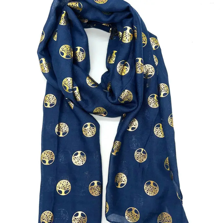 Foulard,écharpes avec dorure